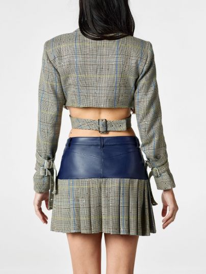 BLAZER CORTO ''MARY-KATE'' SCACCO PRINCIPE DI GALLES