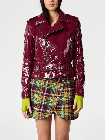 CHIODO IN VINILE ''REBECCA'' BORDEAUX